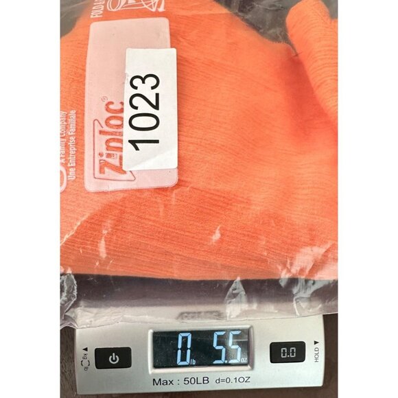 Catherines Tunic Women OXWP 14/16W Petite Orange 3/4 Sleeve Crochet Floral Detai - Picture 9 of 9